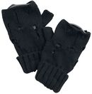 Knitted Gloves, Black Premium by EMP, Fingerhandsker