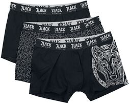 Three-Pack of Boxer Shorts, Black Premium by EMP, Boksershorts