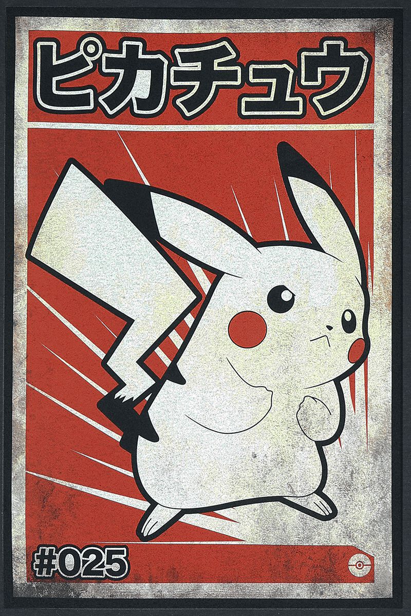 køleskab Grav svejsning Pikachu plakat | Pokémon T-shirt | EMP
