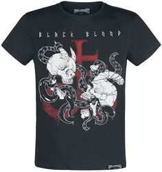 Demon skull, Black Blood by Gothicana, T-shirt