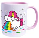 Puking Unicorn - Rainbow, Unicorn - Enhjørning, Kop