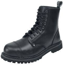Black Lace-Up Boots, Black Premium by EMP, Støvle