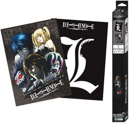 L and Group - 2 plakater med Chibi Design, Death Note, Plakat