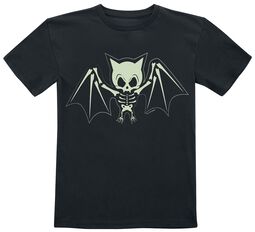Børn - Bat Skeleton, Dyremotiv, T-shirt til børn