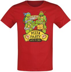 Børn - Pizza Party, Teenage Mutant Ninja Turtles, T-shirt til børn