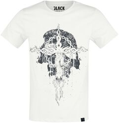 T-shirt skull and cross, Black Premium by EMP, T-shirt