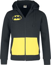 Batman - Logo, Batman, Hættetrøje med lynlås