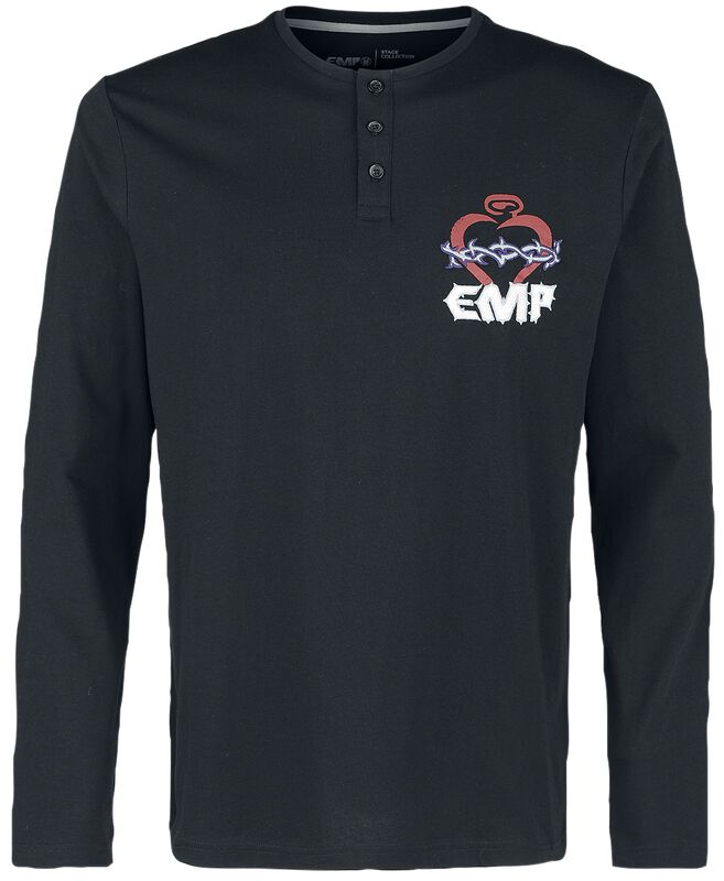 Long-sleeved top EMP print