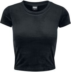 Ladies’ short velvet t-shirt, Urban Classics, T-shirt