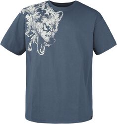 Wolf print, Black Premium by EMP, T-shirt