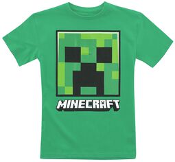Børn - Creeper Face, Minecraft, T-shirt til børn