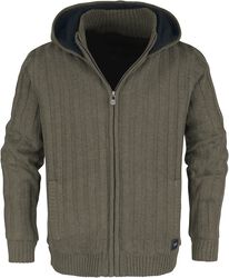 Knitwear hoodie, Black Premium by EMP, Overgangsjakke