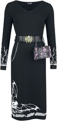 Gothicana X Elvira dress, Gothicana by EMP, Mellemlang kjole