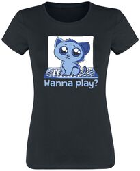 Wanna play?, Dyremotiv, T-shirt