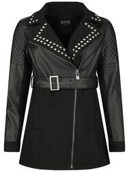 Faux leather, Black Premium by EMP, Overgangsjakke