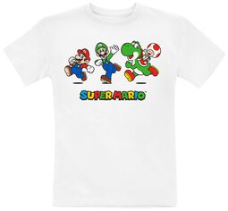 Børn - Running, Super Mario, T-shirt til børn