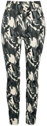 Camouflage Stretch Skinny, QED London, Jeans