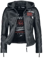 Rock Rebel X Route 66 - Leather Jacket, Rock Rebel by EMP, Læderjakke