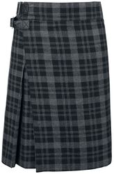 Dark-Red Kilt with Side Buckles