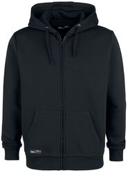 Black Hooded Jacket with EMP Logo Print