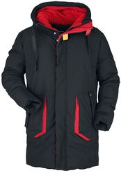 Winter jacket with red colour accents, RED by EMP, Vinterjakke