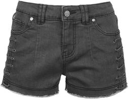 Grey lace shorts, Black Premium by EMP, Shorts