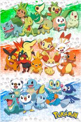 First partners, Pokémon, Plakat