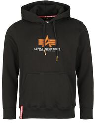 Basic hoodie rubber, Alpha Industries, Hættetrøje