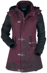 Winter jacket with Rock Rebel prints, Rock Rebel by EMP, Vinterjakke