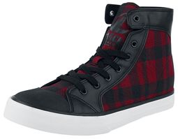 Chequered trainers, Black Premium by EMP, Sneakers, høje