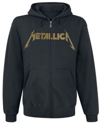 Hetfield Iron Cross Guitar, Metallica, Hættetrøje med lynlås