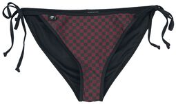 Bikini Bottoms with Chessboard Pattern, RED by EMP, Bikinitrusser