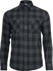 Checked Flannel Shirt, Urban Classics, Langærmet skjorte