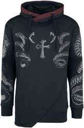 Snake print hoodie, Black Premium by EMP, Hættetrøje