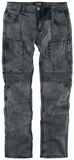 Grey Jeans with Wash and Pleats, Rock Rebel by EMP, Jeans