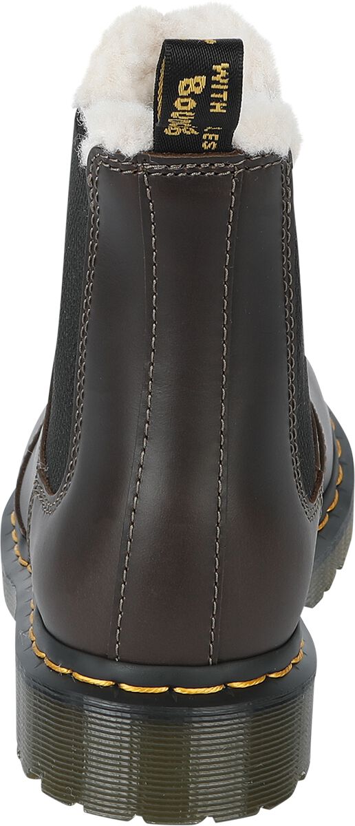 Butterscotch Dr Martens Leonore GefÃ¼ttert Braun Dark Khaki Dr