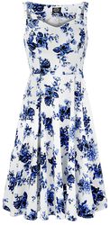Blue Rosaceae Swing Dress, H&R London, Mellemlang kjole