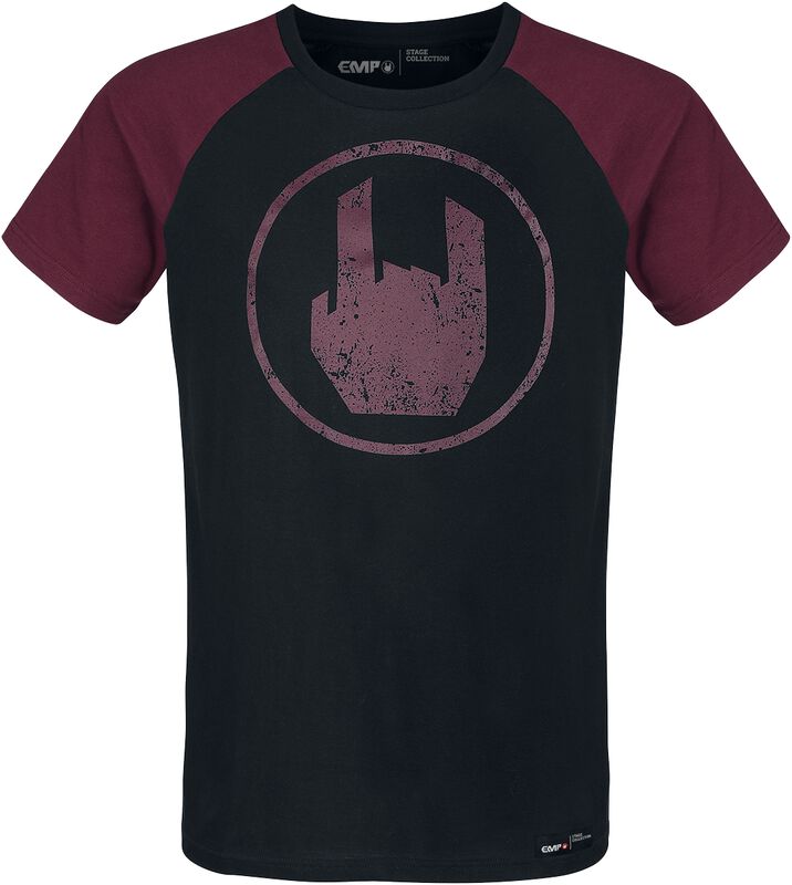 Black T-shirt with Red Rockhand