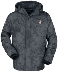 Winter jacket with large print on the back, Rock Rebel by EMP, Vinterjakke