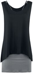 Two-In-One Dress, Black Premium by EMP, Kort kjole
