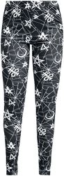 Leggings spiderweb and occult, Black Blood by Gothicana, Leggings