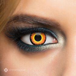 Chromaview Orange Werewolf Monthly Disposable Contact Lenses, Chromaview, Modelinser