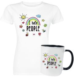Gavesæt - I Hate People, Slogans, T-shirt