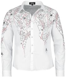 T-shirt spiderweb, Gothicana by EMP, Langærmet skjorte