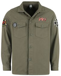 Slayer Military Shirt - Shacket, Slayer, Langærmet skjorte